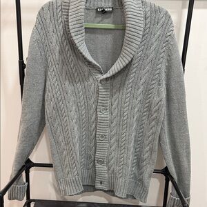 Express Gray Cable Knit Sweater